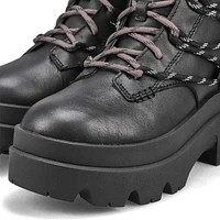 Botte plateforme à lacets BRISBANE LACE UP, noir,