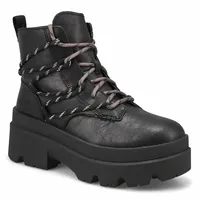 Botte plateforme à lacets BRISBANE LACE UP, noir,