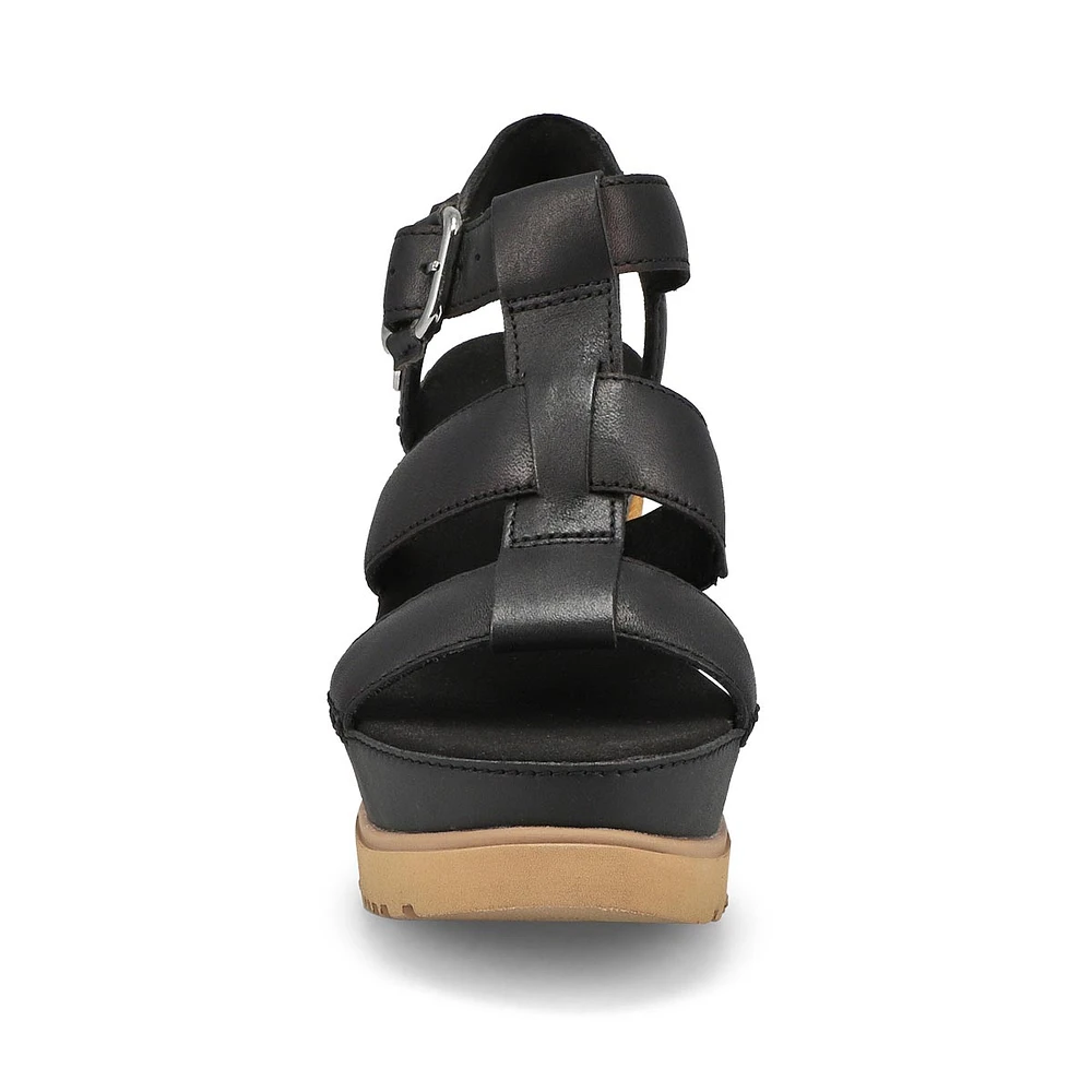 Sandale compensÃ©e ABBOT WEDGE, noir, femmes