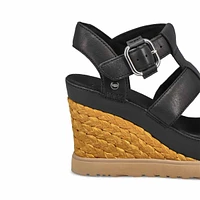 Sandale compensÃ©e ABBOT WEDGE, noir, femmes