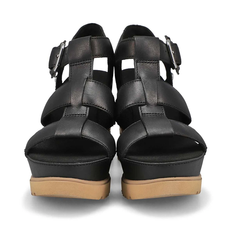 Sandale compensÃ©e ABBOT WEDGE, noir, femmes