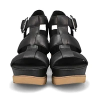 Sandale compensÃ©e ABBOT WEDGE, noir, femmes
