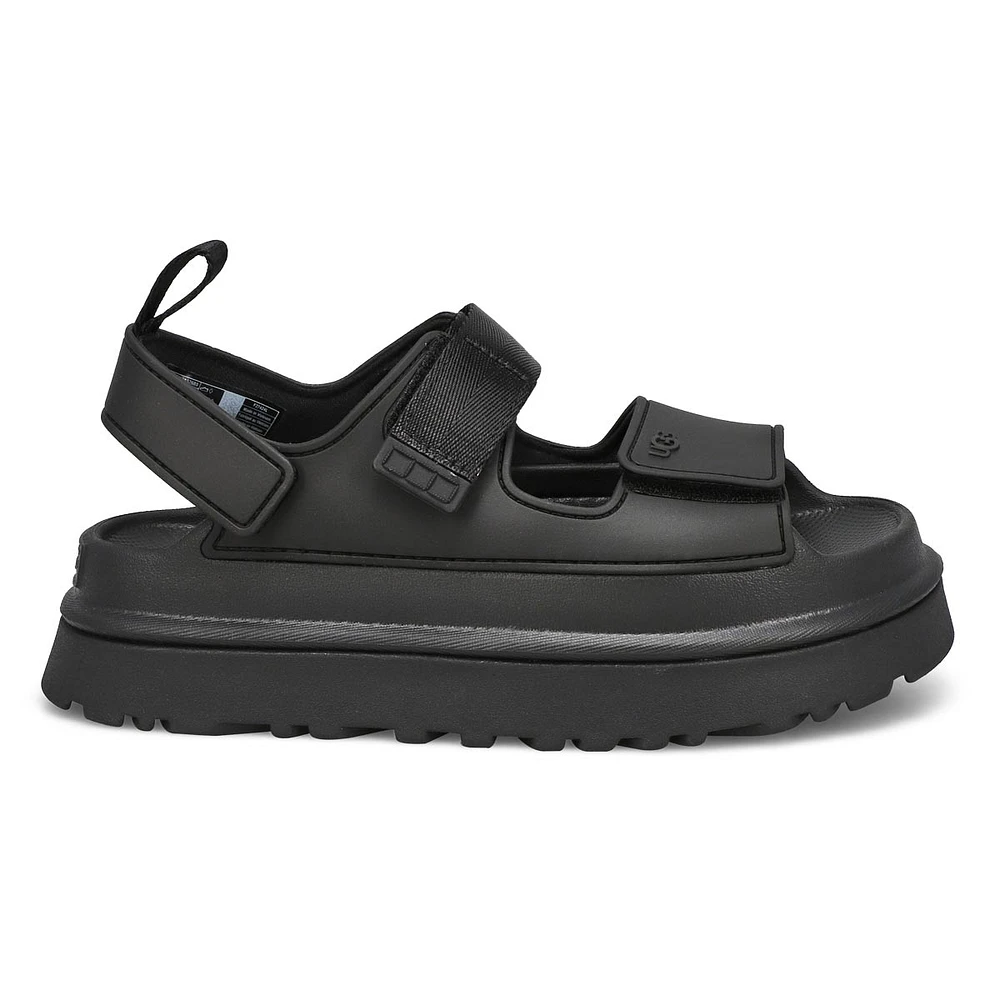 Sandale plateforme GOLDEN GLOW, noir, femmes