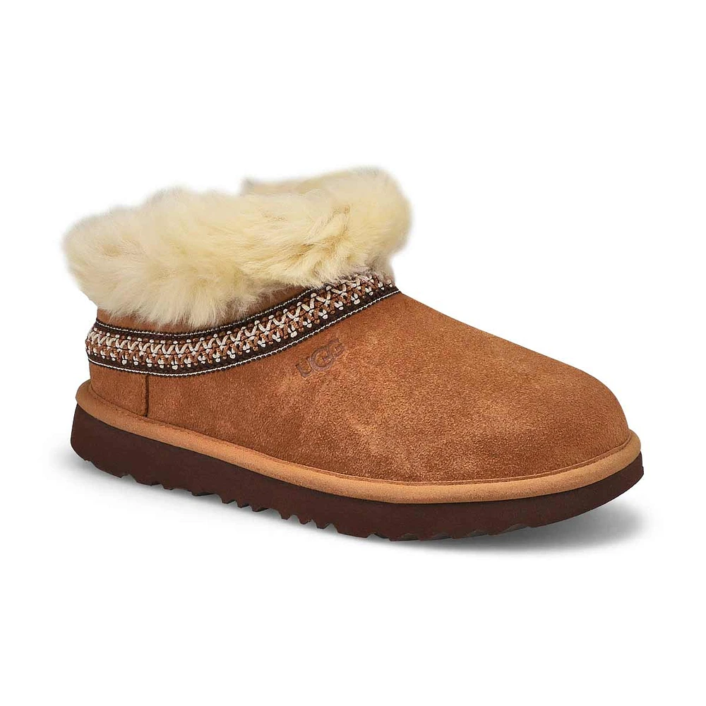 Girl's Mini Crescent Sheepskin Boot - Chestnut