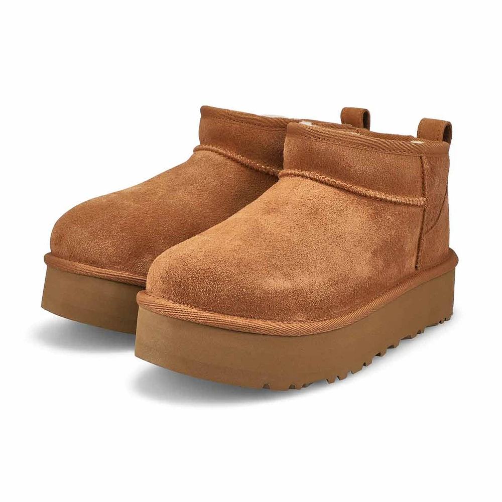 Botte en peau de mouton ULTRA MINI PLATFORM, châta