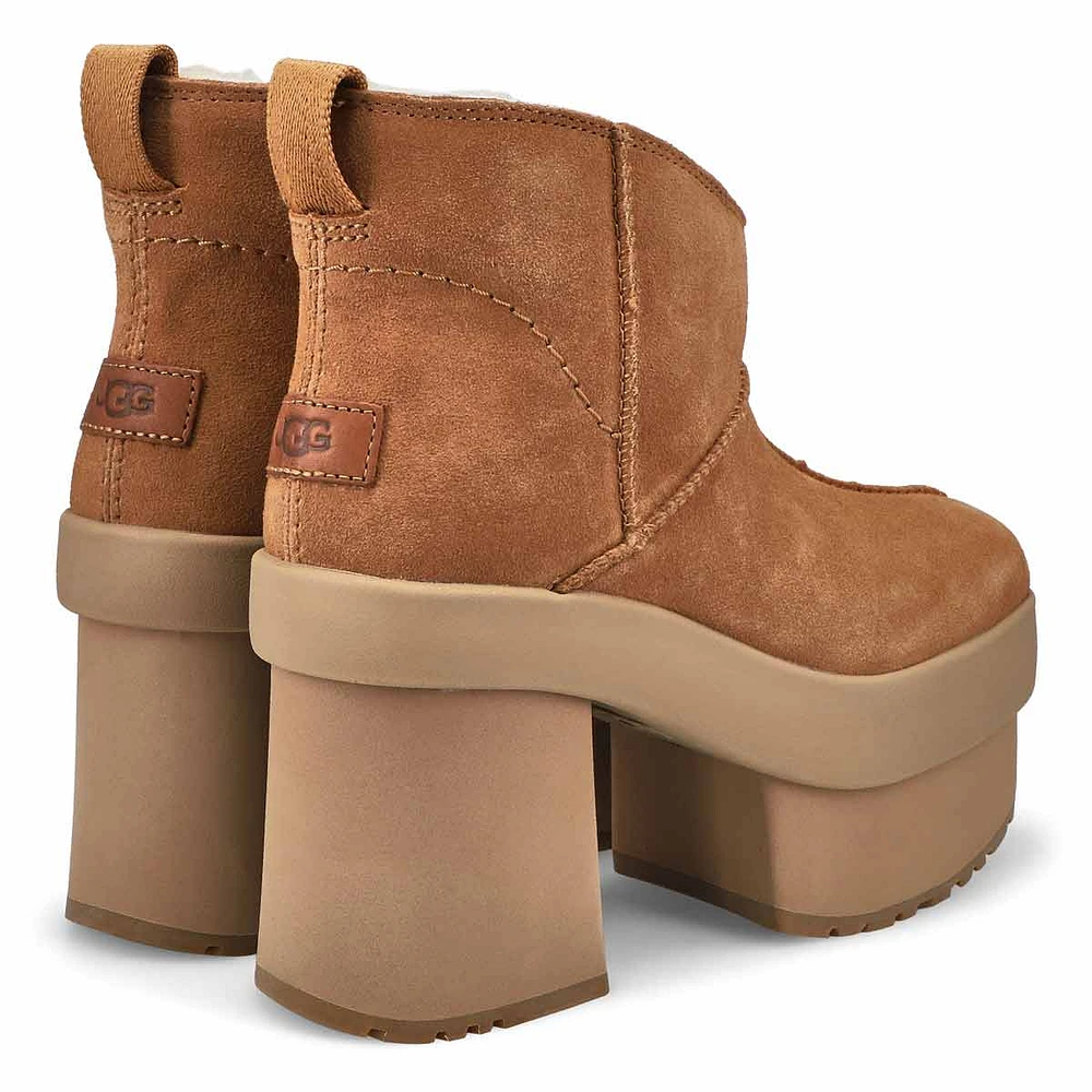 Women's New Heights Platform Mini Boot - Chestnut