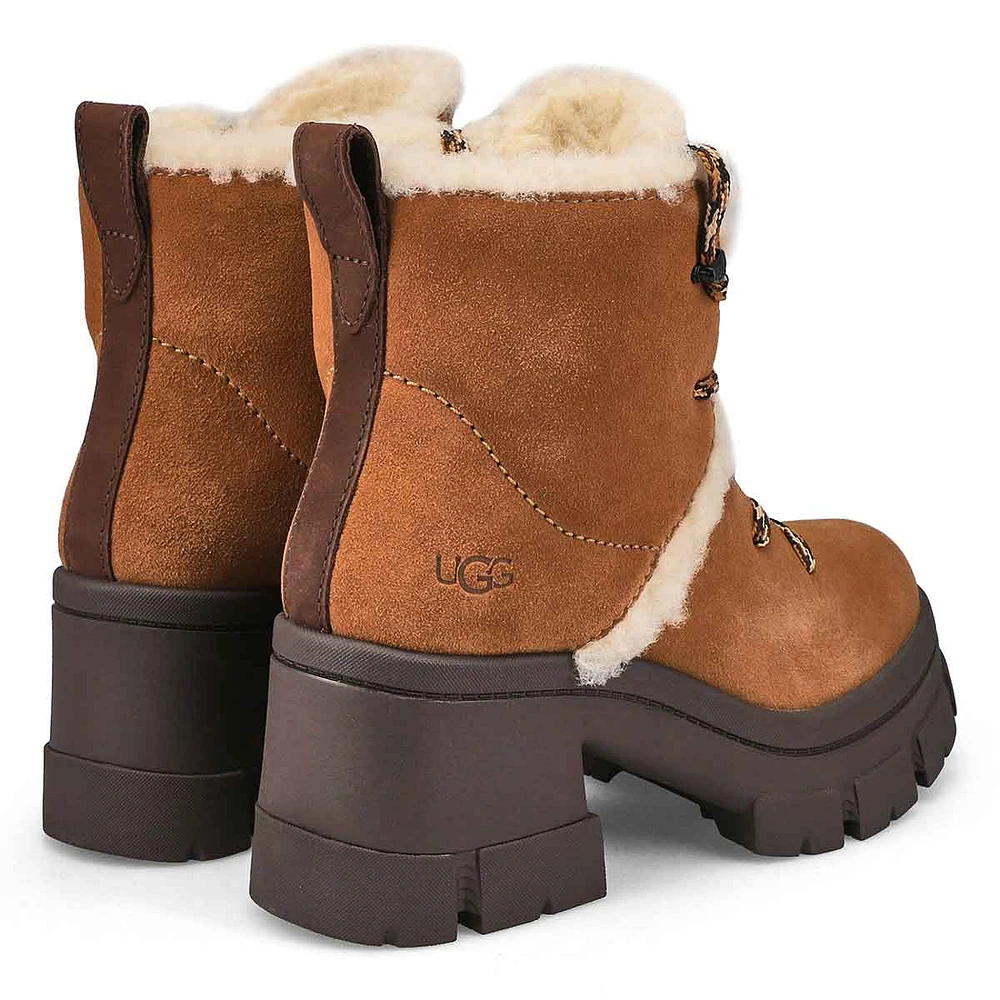 Women's Brooklyn Hiker Lace Up Boot - Chestnut