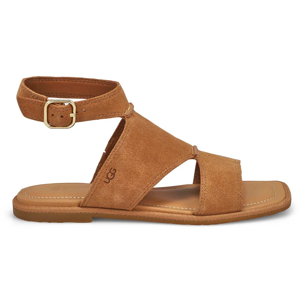 Women's Delray Casual Sandal- Chestnut