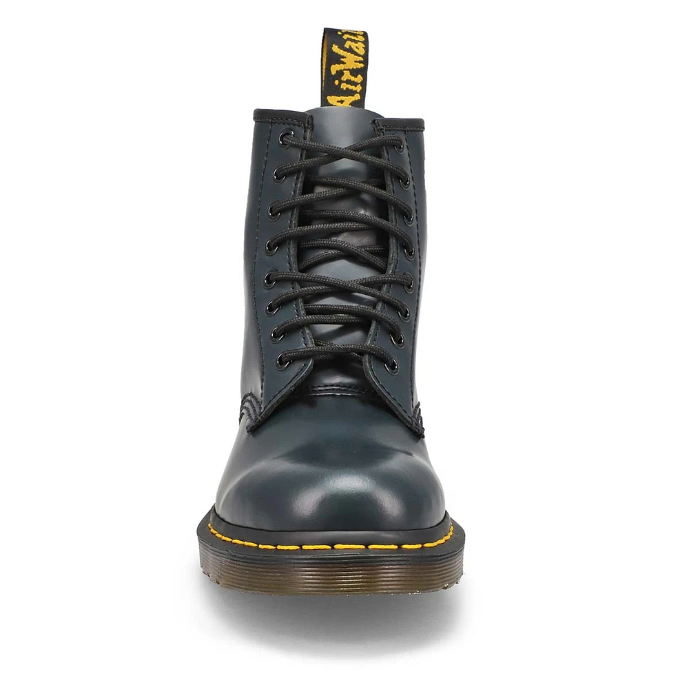 Bottes à 8 œillets 1460, cuir lisse, noir, hommes