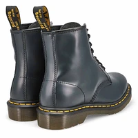 Bottes à 8 œillets 1460, cuir lisse, noir, hommes