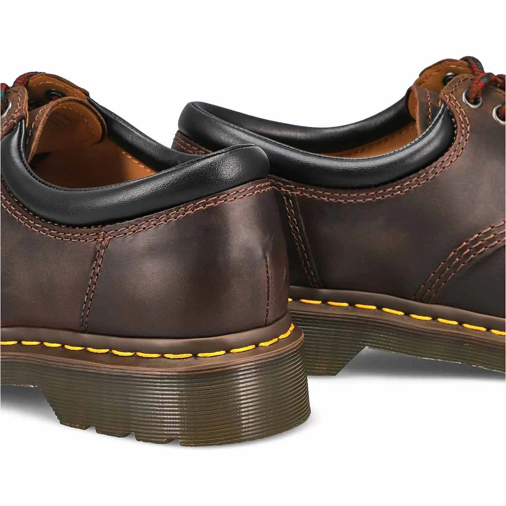 Men's 8053 5-Eye black leather oxfords