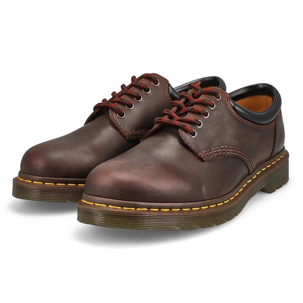 Men's 8053 5-Eye black leather oxfords