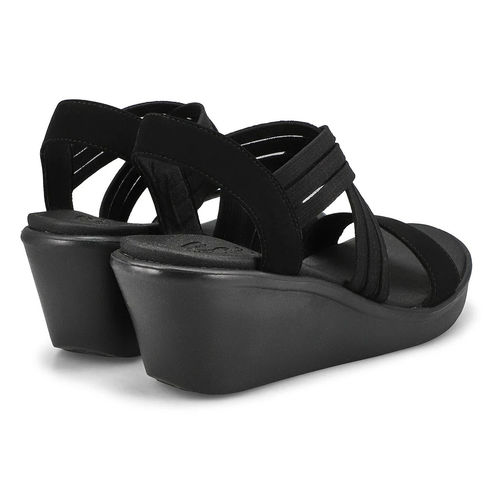 Women's Rumble On Day Flirt Sandal - Black/Black