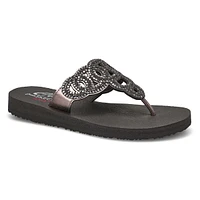 Tongs MEDITATION, noir/noir, femmes