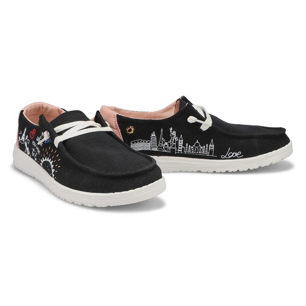 Women's Wendy Doodle Casual Shoe - Black