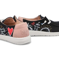 Women's Wendy Doodle Casual Shoe - Black