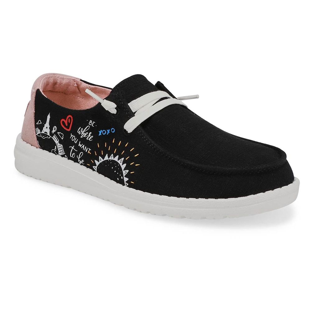 Women's Wendy Doodle Casual Shoe - Black