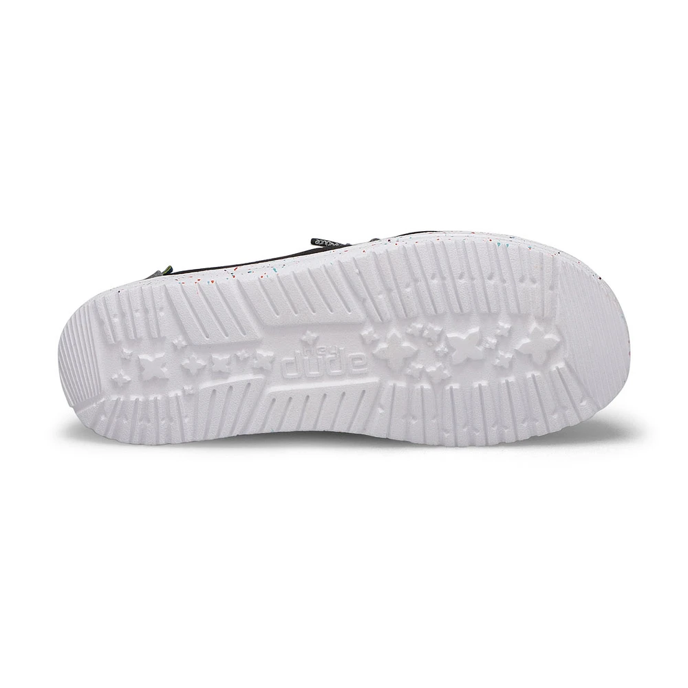 Girls Wendy Youth Casual Shoe-White/Leopard