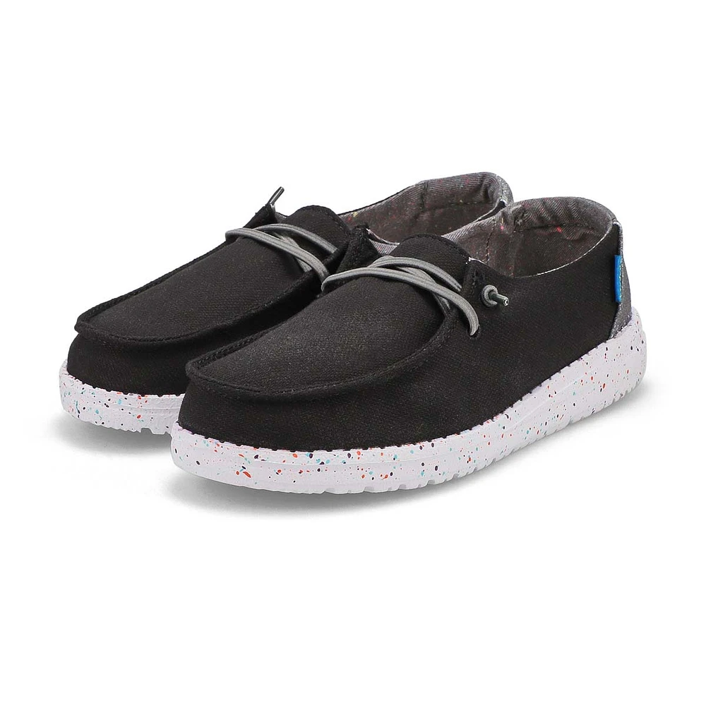 Girls Wendy Youth Casual Shoe-White/Leopard