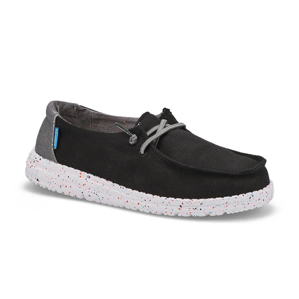 Girls Wendy Youth Casual Shoe-White/Leopard