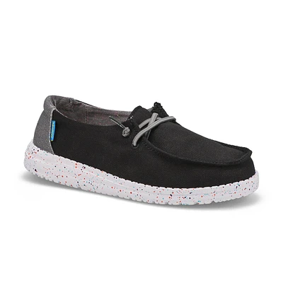 Girls Wendy Youth Casual Shoe-White/Leopard