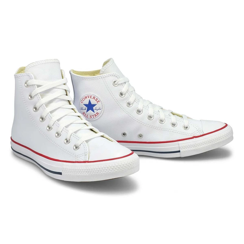 Espad. ALL STAR LEATHER HI TOP, blanc, femmes