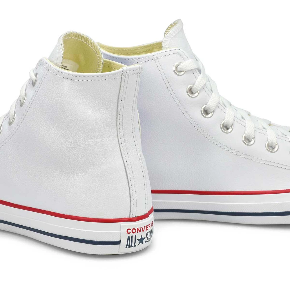 Espad. ALL STAR LEATHER HI TOP, blanc, femmes