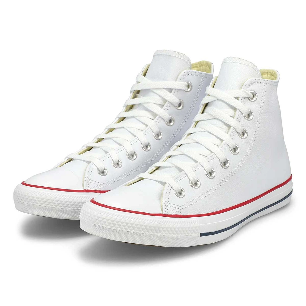 Espad. ALL STAR LEATHER HI TOP, blanc, femmes