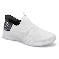 Baskets à enfiler BOBS SPORT SLIP-INS, blanc/noir,