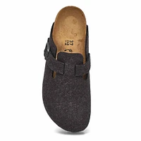 Women's Boston Narrow Wool Clog - Arthracite