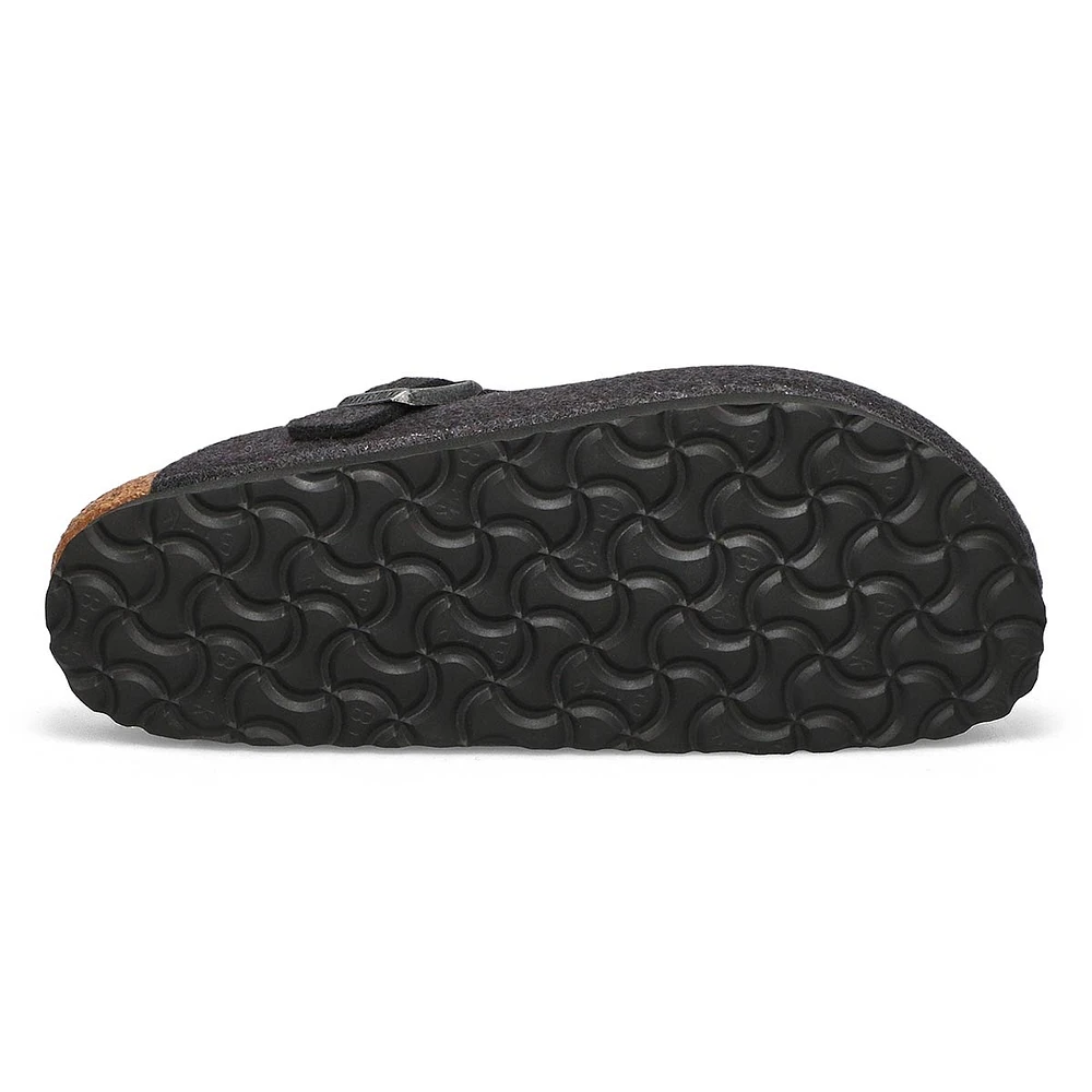 Women's Boston Narrow Wool Clog - Arthracite