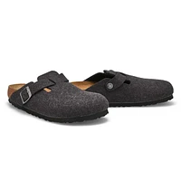 Women's Boston Narrow Wool Clog - Arthracite