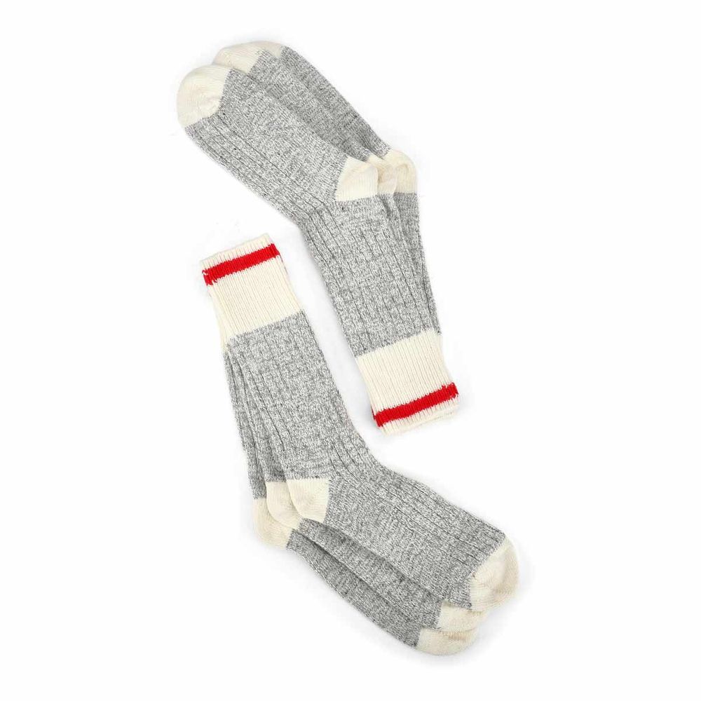 Men's DURAY grey/white wool blend sock - 3pk