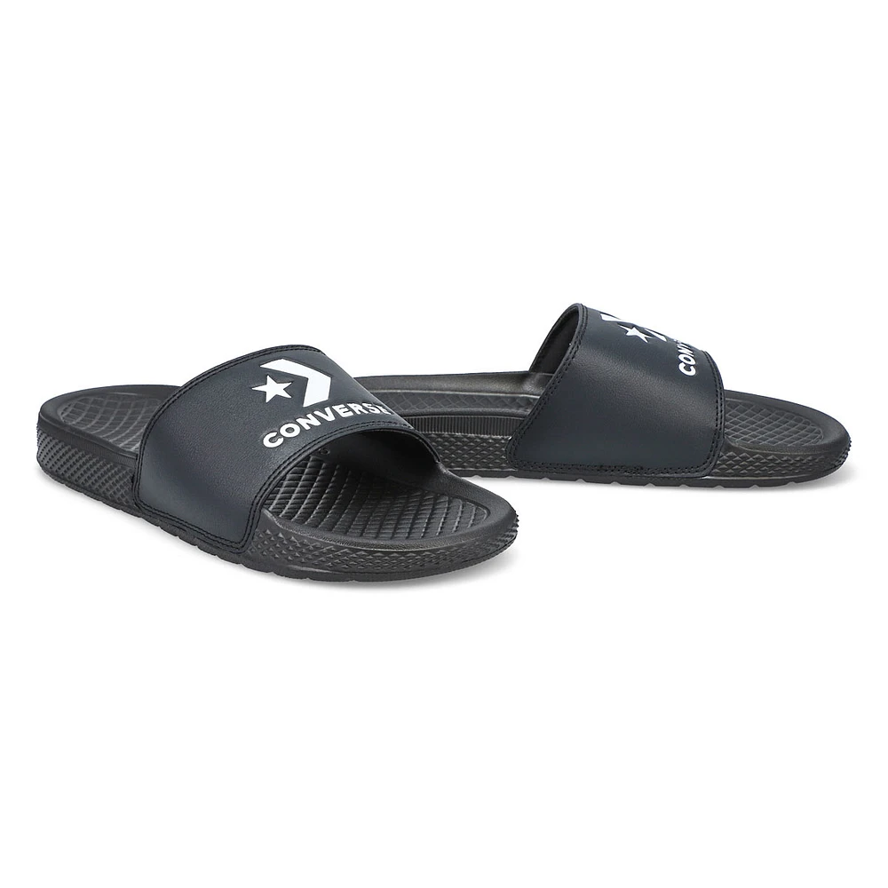 Women's All Star Casual Slide Sandal -  Black/Whit