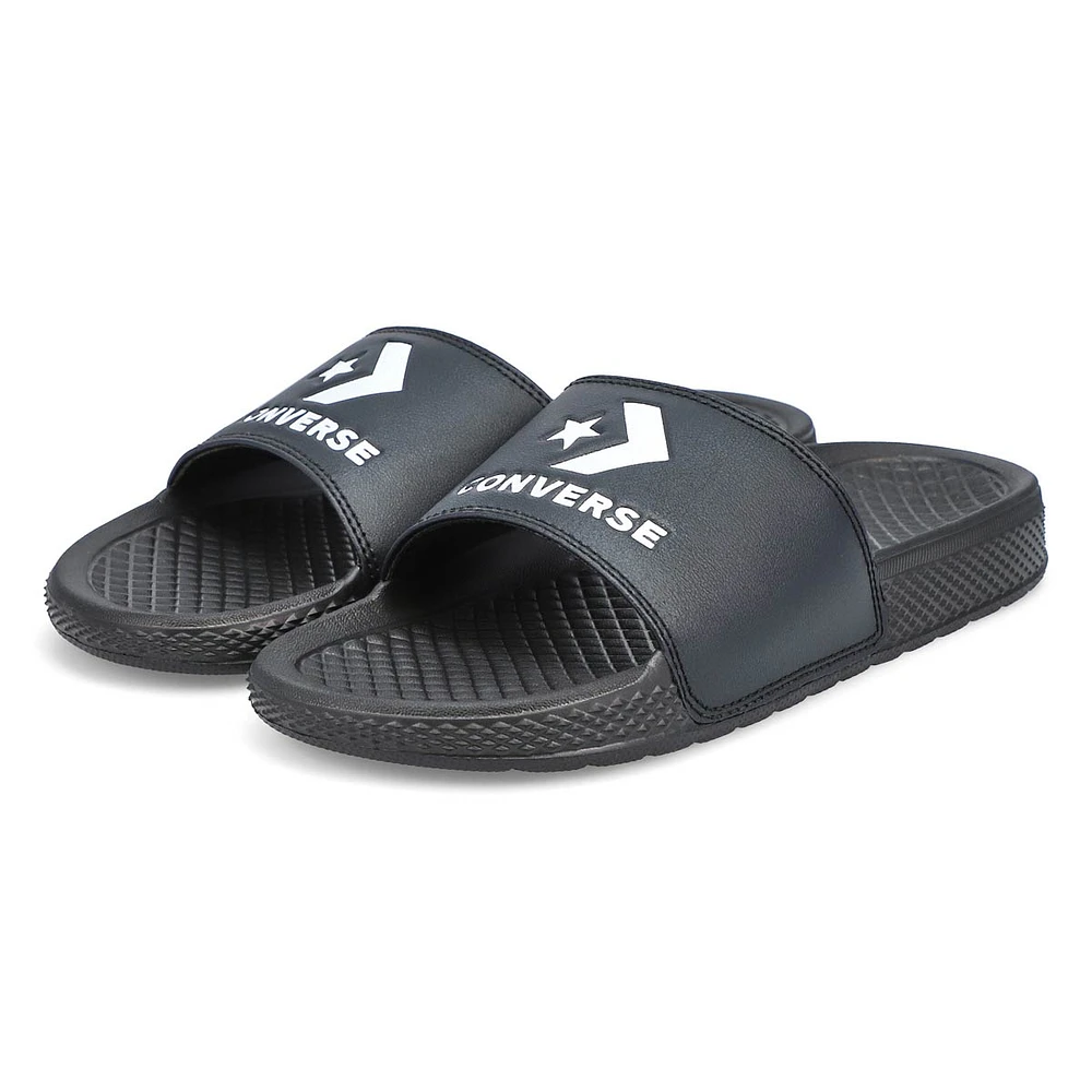 Women's All Star Casual Slide Sandal -  Black/Whit