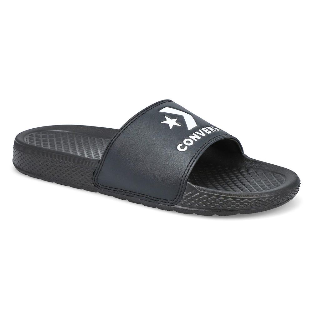 Women's All Star Casual Slide Sandal -  Black/Whit