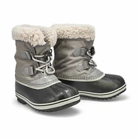 Bottes de neige YOOT PAC NYLON prune, enfants