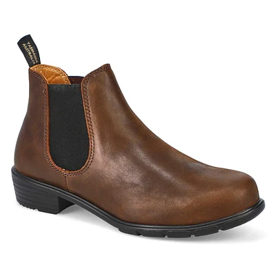 Botte avec talon bas 1970 - LOW HEEL SERIES, brun