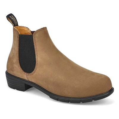 Botte avec talon bas 1970 - LOW HEEL SERIES, brun