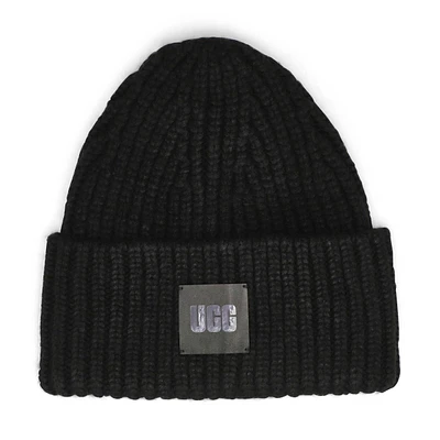 Bonnet CHUNKY RIB BEANIE, noir, femmes