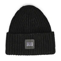 Bonnet CHUNKY RIB BEANIE, noir, femmes