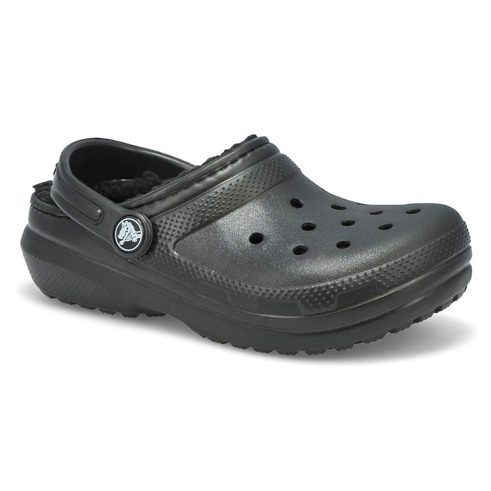 Kids Classic Lined Comfort Clog - Black