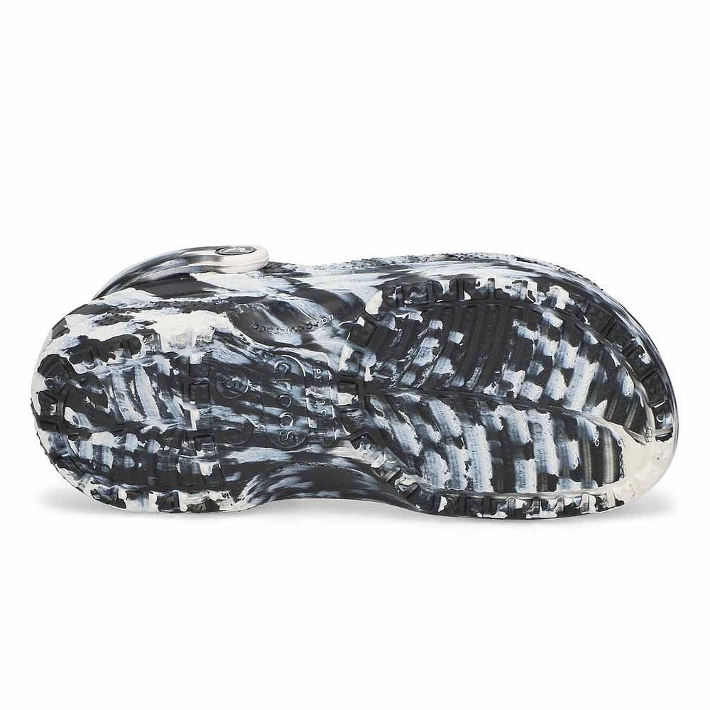 Sabot CLASSIC MARBLED EVA, blanc/noir, femmes