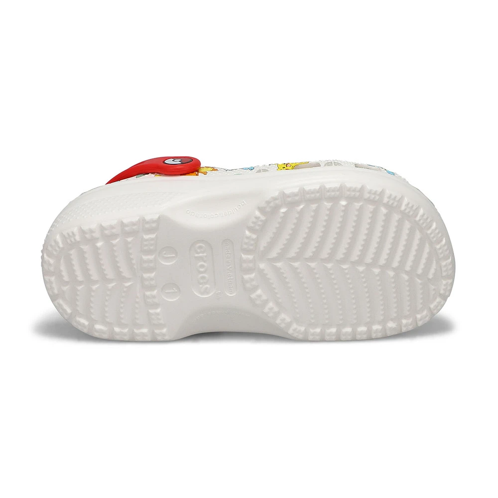 Kids' Classic Pokemon Comfort Clog - White/Multi