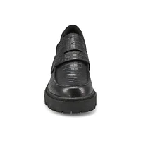 Women's  Joan Now City Leather Loafer - Black/Blac