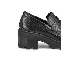 Women's  Joan Now City Leather Loafer - Black/Blac