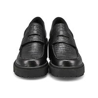 Women's  Joan Now City Leather Loafer - Black/Blac