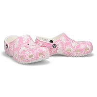 Women's Duke Print Classic Clog - Pink Tweed