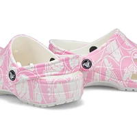 Women's Duke Print Classic Clog - Pink Tweed