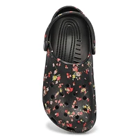 Sabot de confort CLASSIC DITSY FLORAL EVA, noir, f